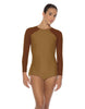 Solid Lycra LS Raglan Keyhole Back Biketard