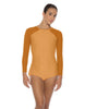 Solid Lycra LS Raglan Keyhole Back Biketard
