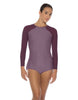 Solid Lycra LS Raglan Keyhole Back Biketard