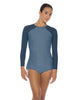 Solid Lycra LS Raglan Keyhole Back Biketard