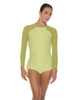 Solid Lycra LS Raglan Keyhole Back Biketard
