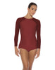 Solid Lycra LS Raglan Keyhole Back Biketard