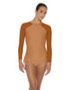 Solid Lycra LS Raglan Keyhole Back Biketard