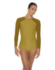 Solid Lycra LS Raglan Keyhole Back Biketard