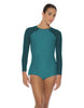 Solid Lycra LS Raglan Keyhole Back Biketard
