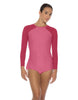 Solid Lycra LS Raglan Keyhole Back Biketard