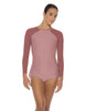 Solid Lycra LS Raglan Keyhole Back Biketard