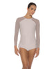 Solid Lycra LS Raglan Keyhole Back Biketard