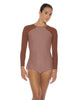 Solid Lycra LS Raglan Keyhole Back Biketard