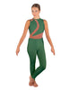 Solid Lycra Embrace Sleeveless Unitard