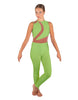 Solid Lycra Embrace Sleeveless Unitard