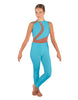 Solid Lycra Embrace Sleeveless Unitard