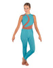 Solid Lycra Embrace Sleeveless Unitard