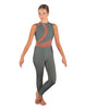 Solid Lycra Embrace Sleeveless Unitard