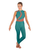 Solid Lycra Embrace Sleeveless Unitard