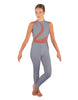 Solid Lycra Embrace Sleeveless Unitard