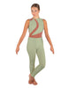 Solid Lycra Embrace Sleeveless Unitard