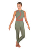 Solid Lycra Embrace Sleeveless Unitard