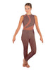 Solid Lycra Embrace Sleeveless Unitard