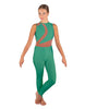 Solid Lycra Embrace Sleeveless Unitard
