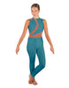 Solid Lycra Embrace Sleeveless Unitard