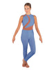 Solid Lycra Embrace Sleeveless Unitard