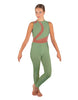 Solid Lycra Embrace Sleeveless Unitard