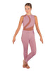 Solid Lycra Embrace Sleeveless Unitard