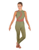 Solid Lycra Embrace Sleeveless Unitard