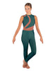 Solid Lycra Embrace Sleeveless Unitard
