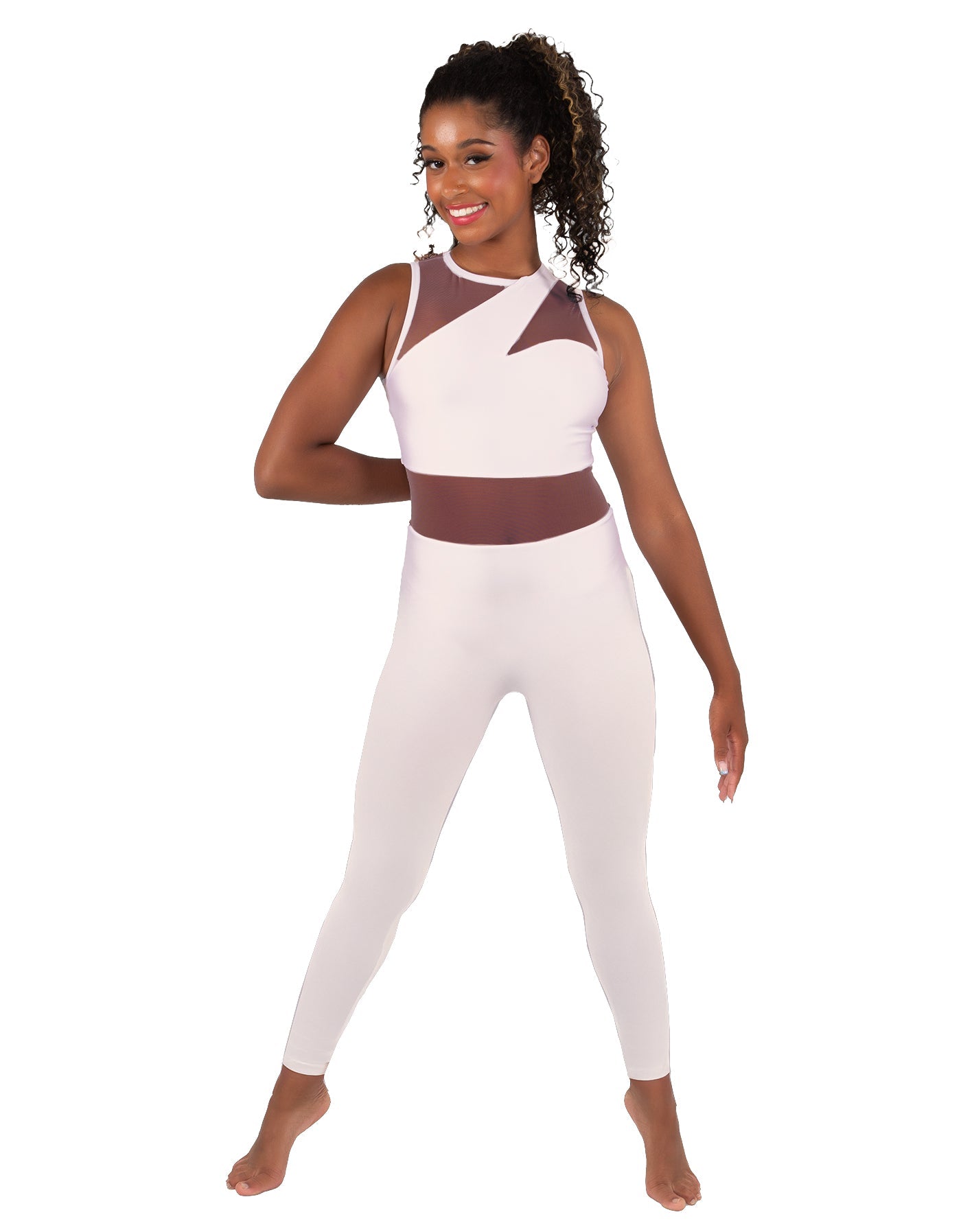 Solid Lycra Ambition Sleeveless Unitard