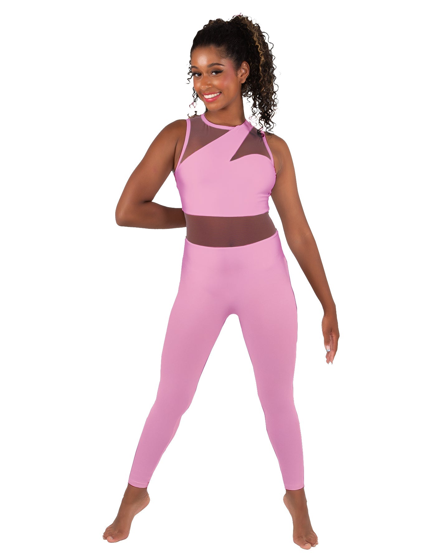 Solid Lycra Ambition Sleeveless Unitard
