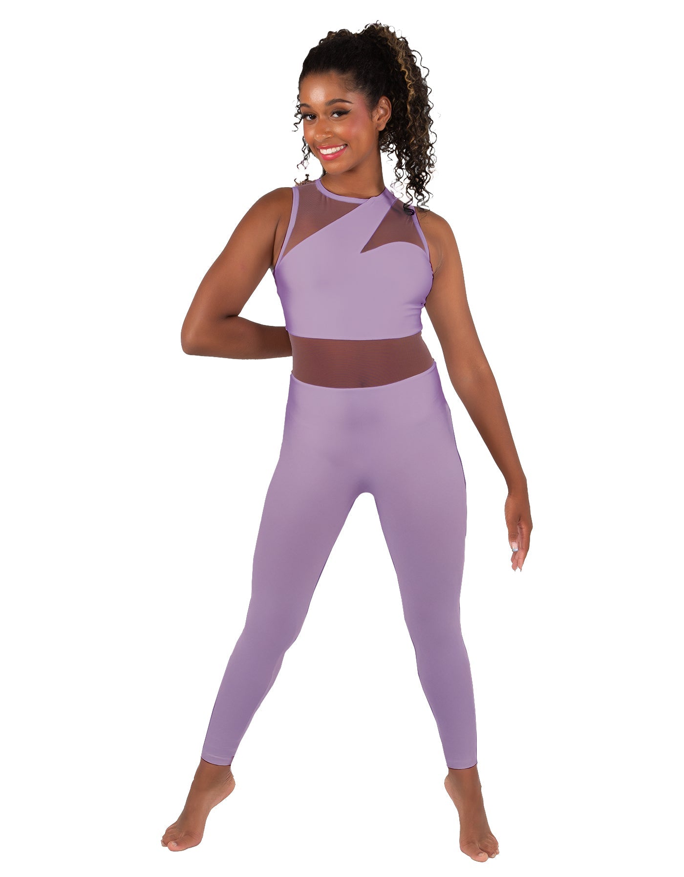 Solid Lycra Ambition Sleeveless Unitard