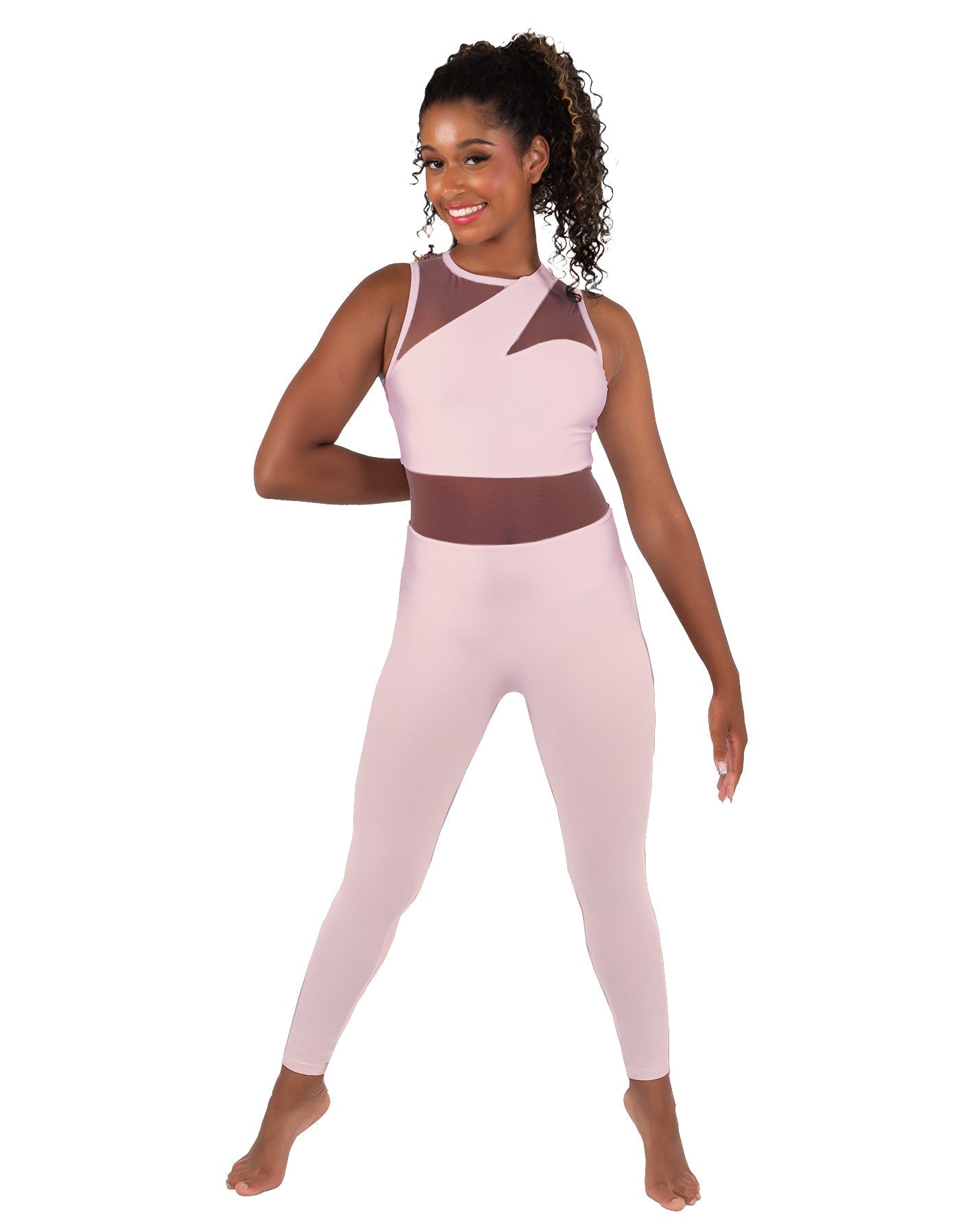 Solid Lycra Ambition Sleeveless Unitard