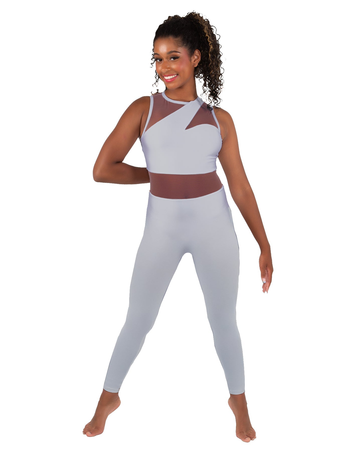 Solid Lycra Ambition Sleeveless Unitard