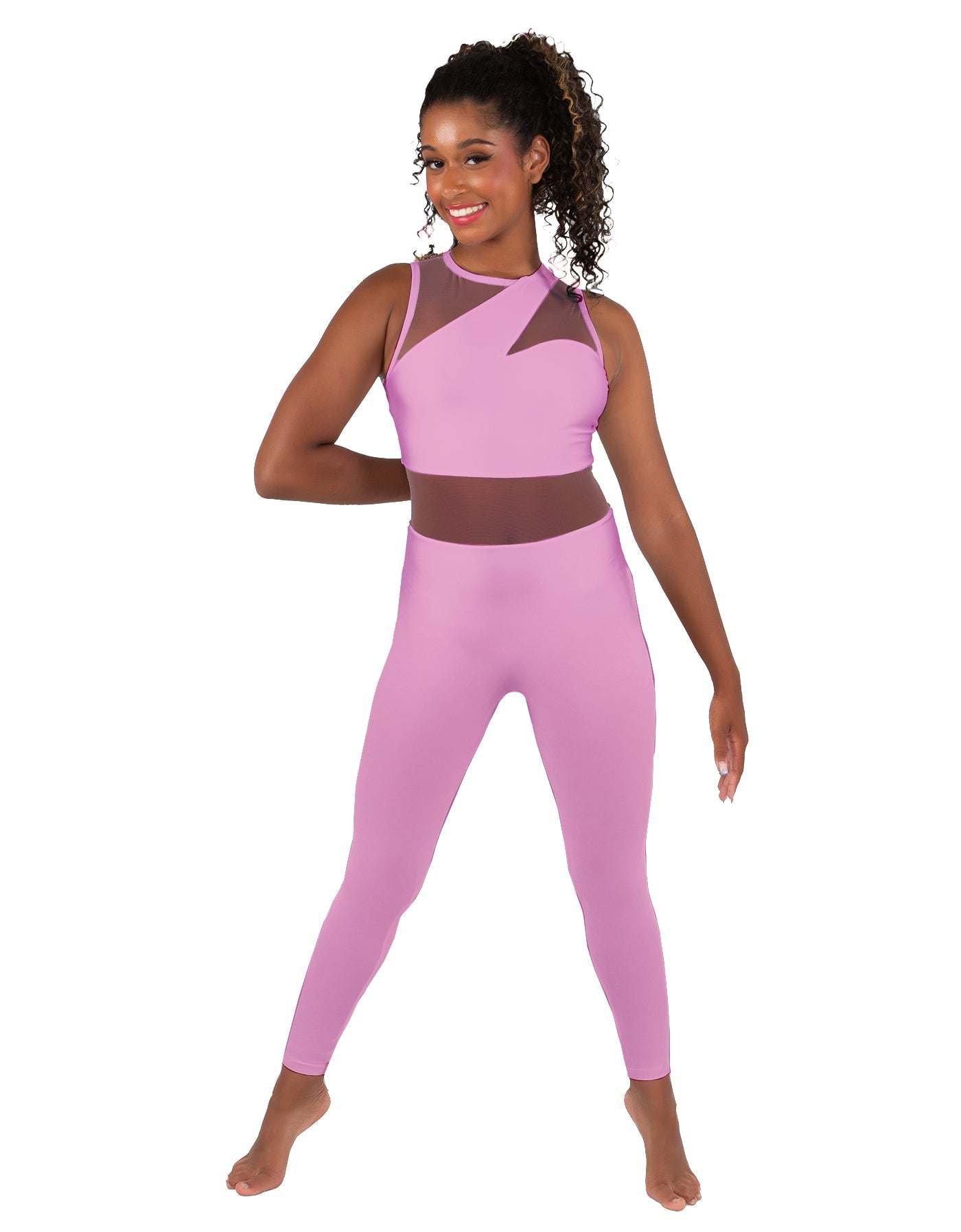 Solid Lycra Ambition Sleeveless Unitard