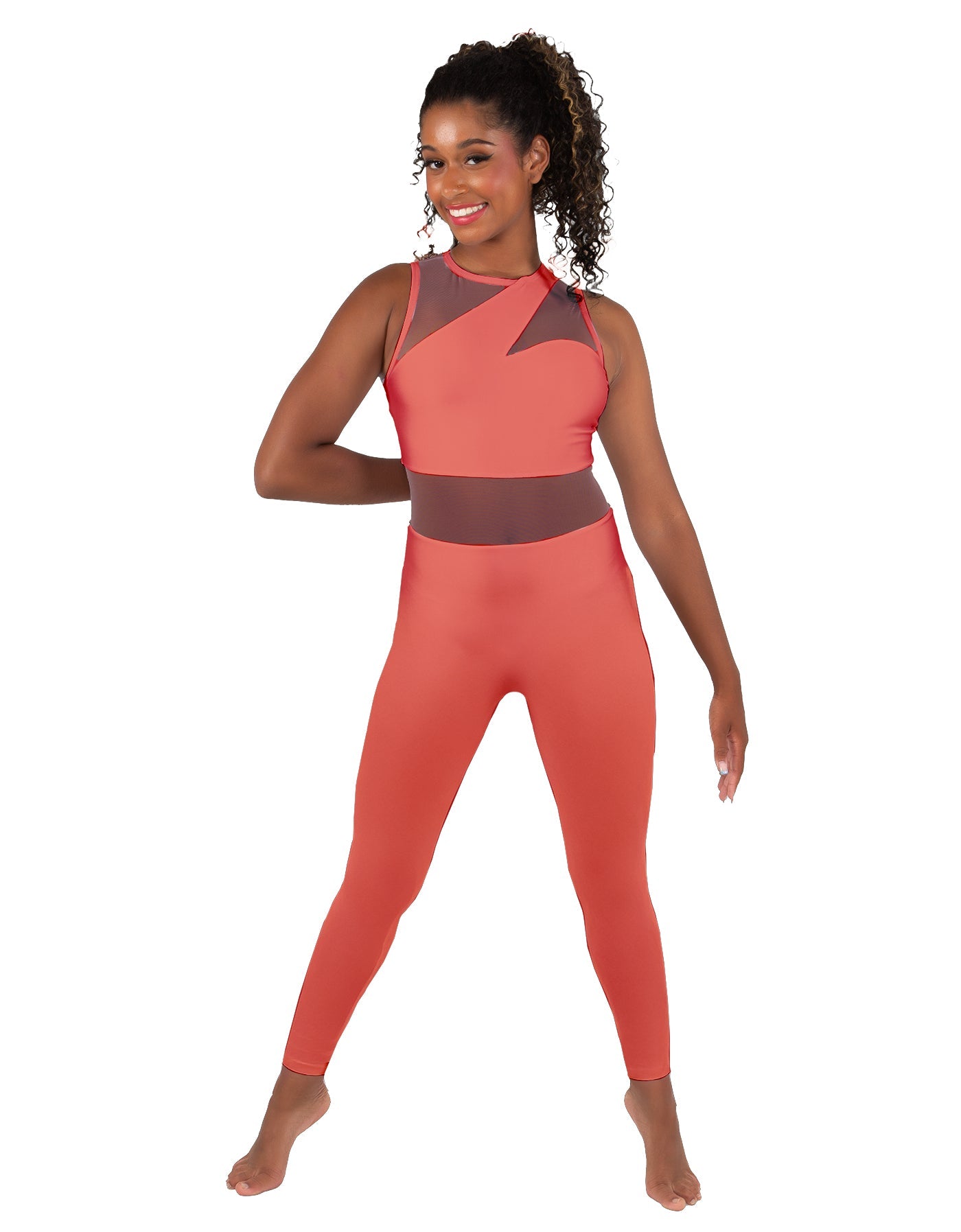 Solid Lycra Ambition Sleeveless Unitard