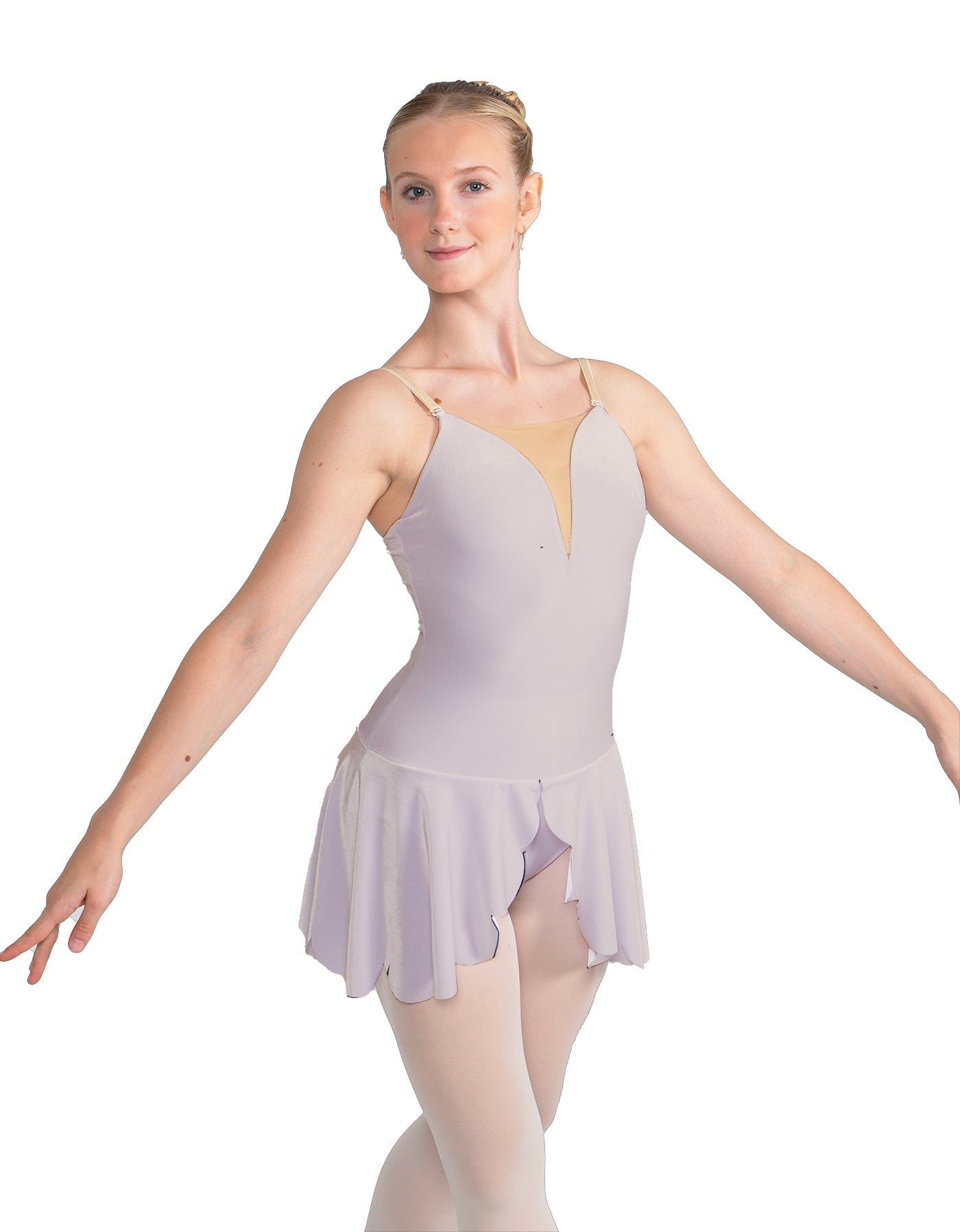 Solid Lycra Regal Leotard with Peplum