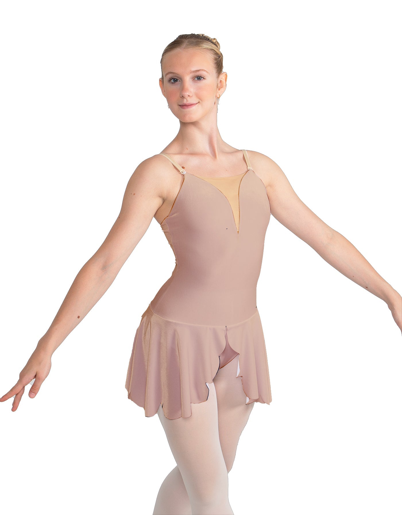 Solid Lycra Regal Leotard with Peplum