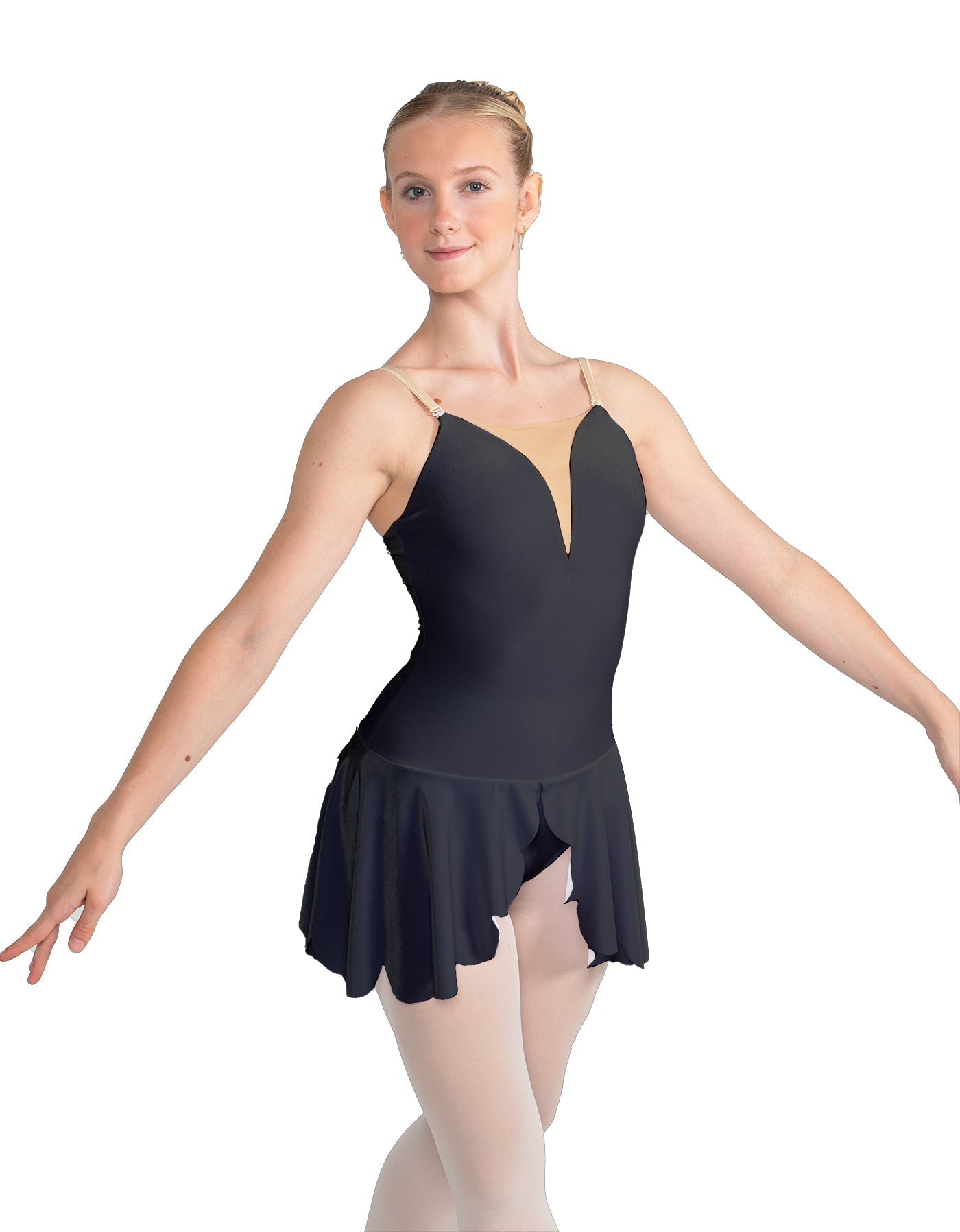 Solid Lycra Regal Leotard with Peplum