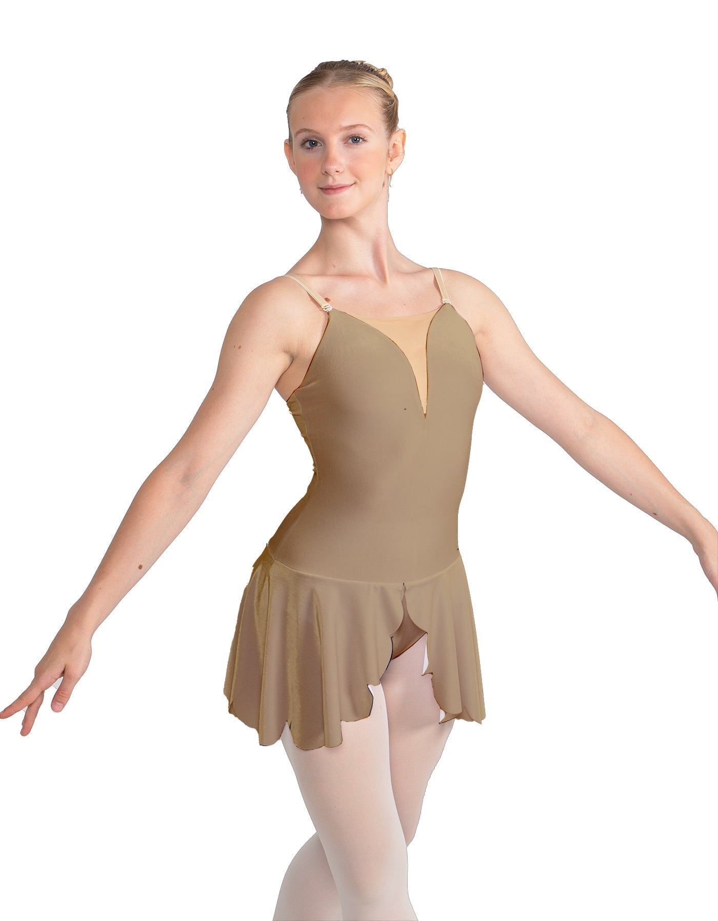 Solid Lycra Regal Leotard with Peplum