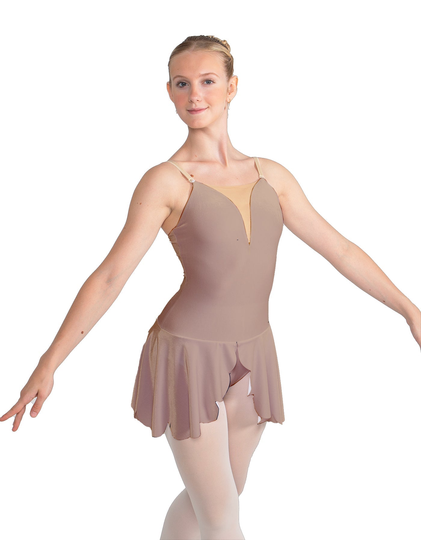 Solid Lycra Regal Leotard with Peplum