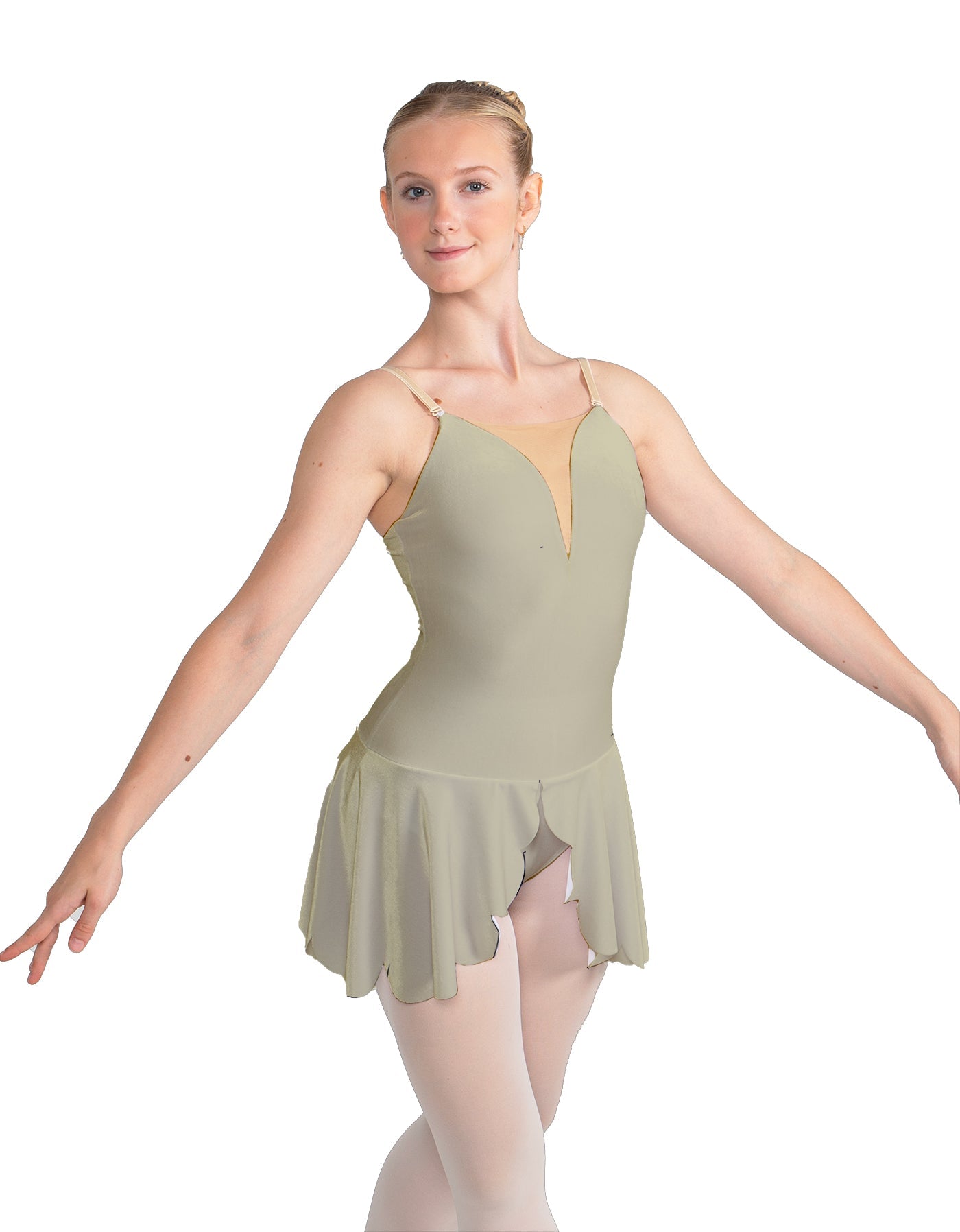 Solid Lycra Regal Leotard with Peplum