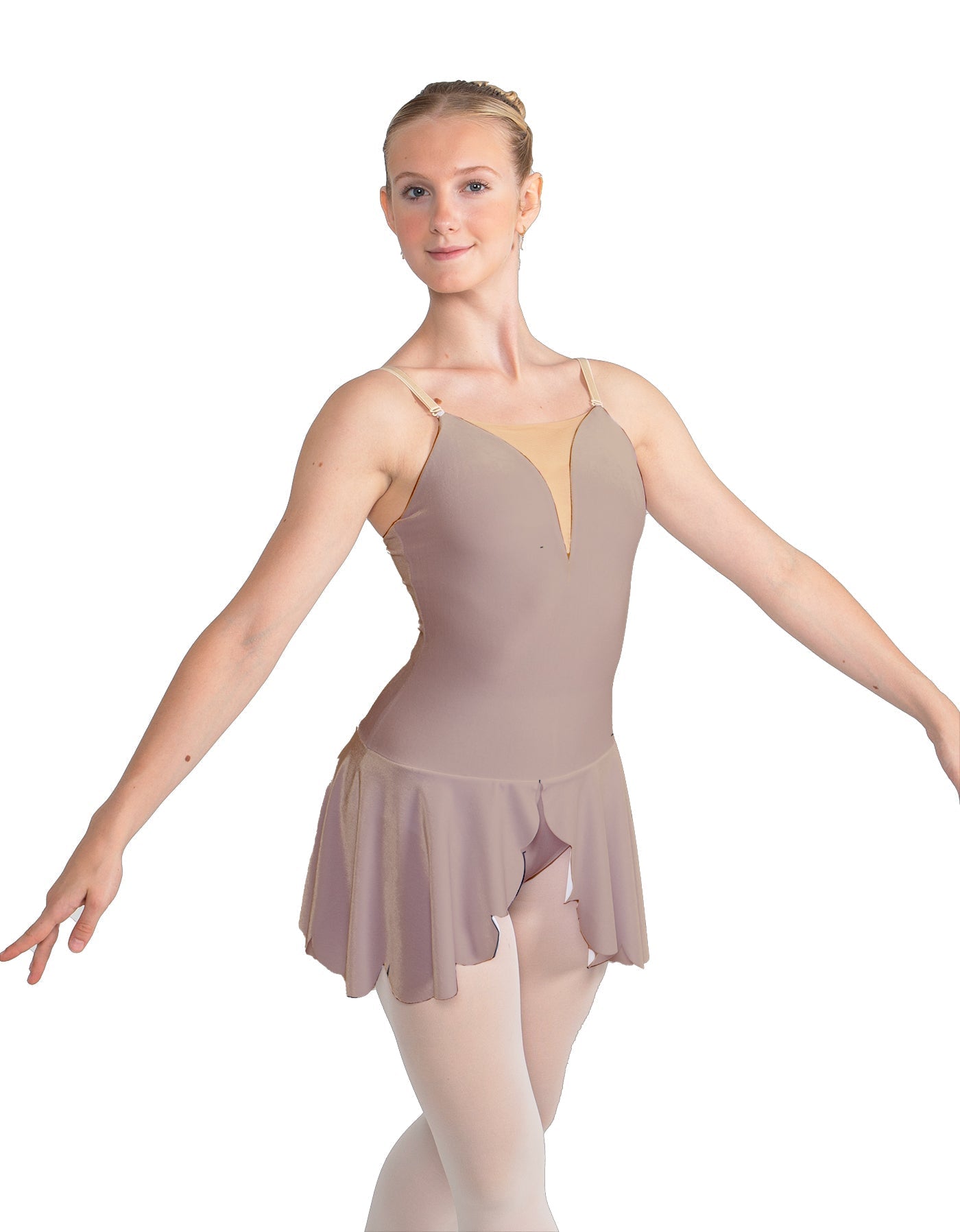 Solid Lycra Regal Leotard with Peplum