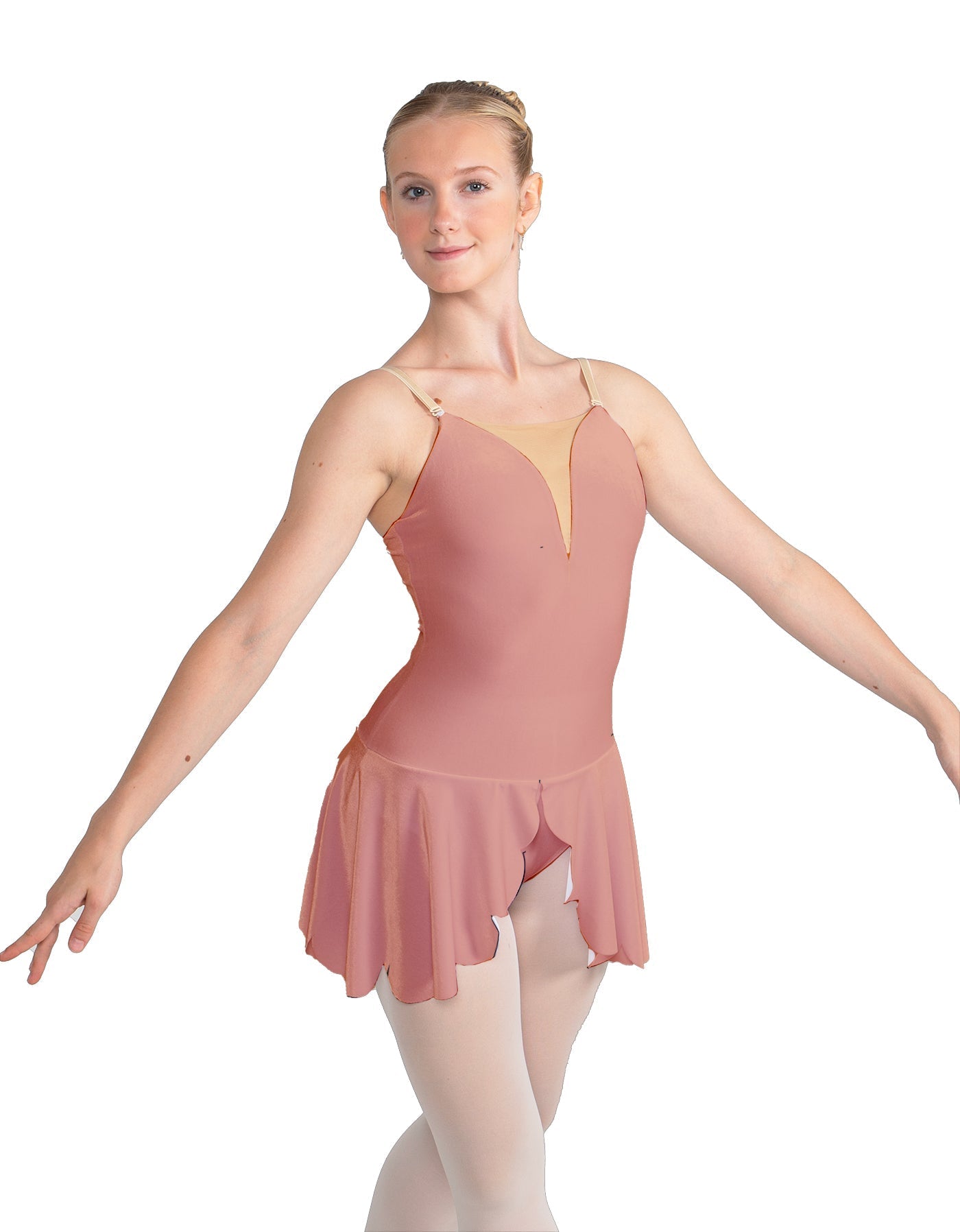 Solid Lycra Regal Leotard with Peplum