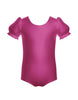 Solid Lycra Puff Sleeve Leotard