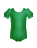 Solid Lycra Puff Sleeve Leotard