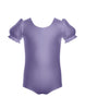 Solid Lycra Puff Sleeve Leotard