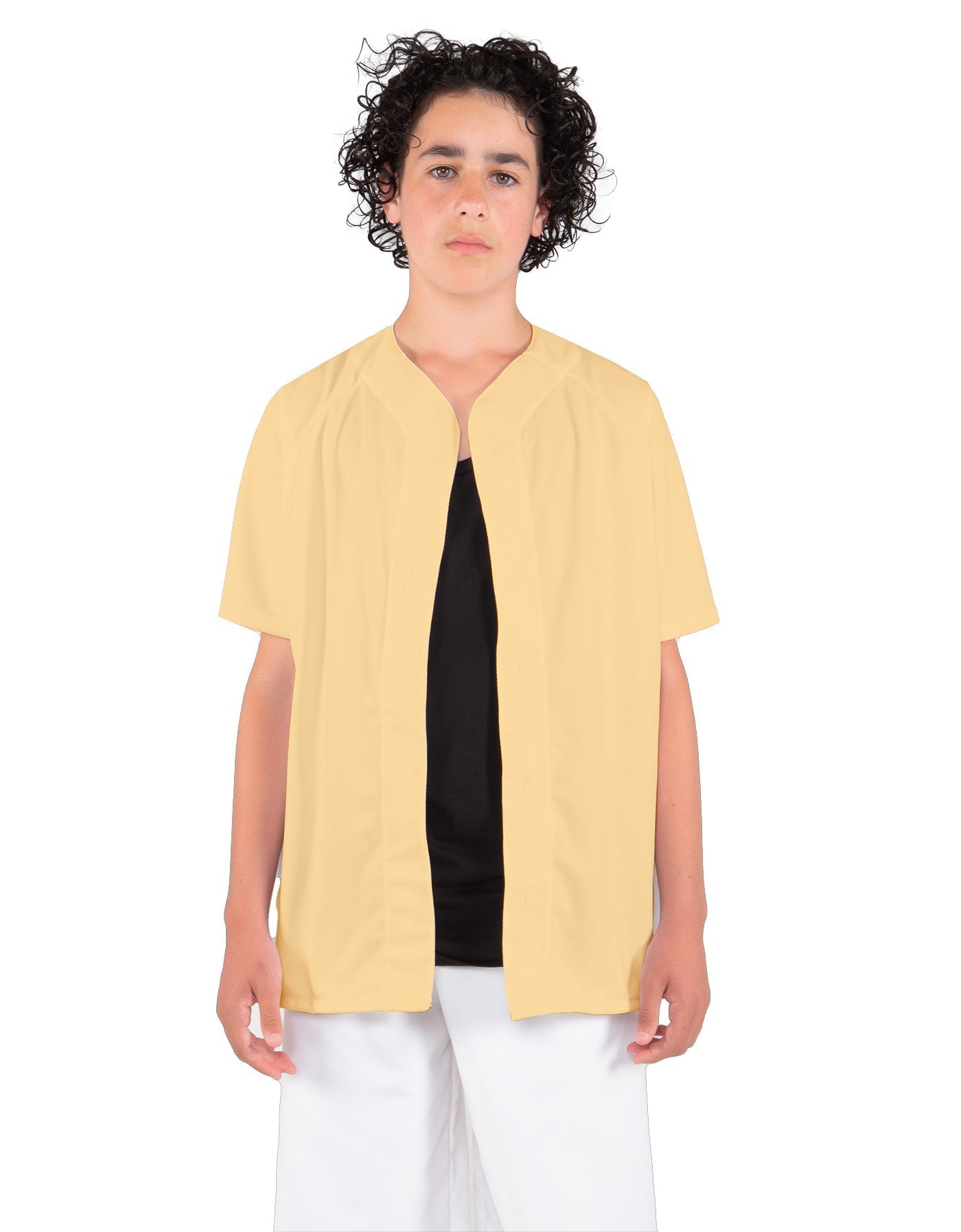 Solid Baseball Jersey With Snaps