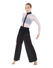 Avant Garde LS TNeck Keyhole Wide Leg Mesh Unitard with Bandeau and Panty